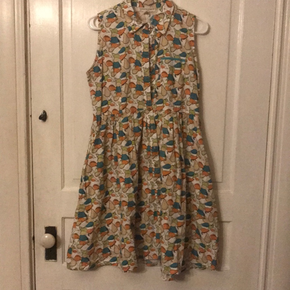 Mata traders Pear print shirt dress L